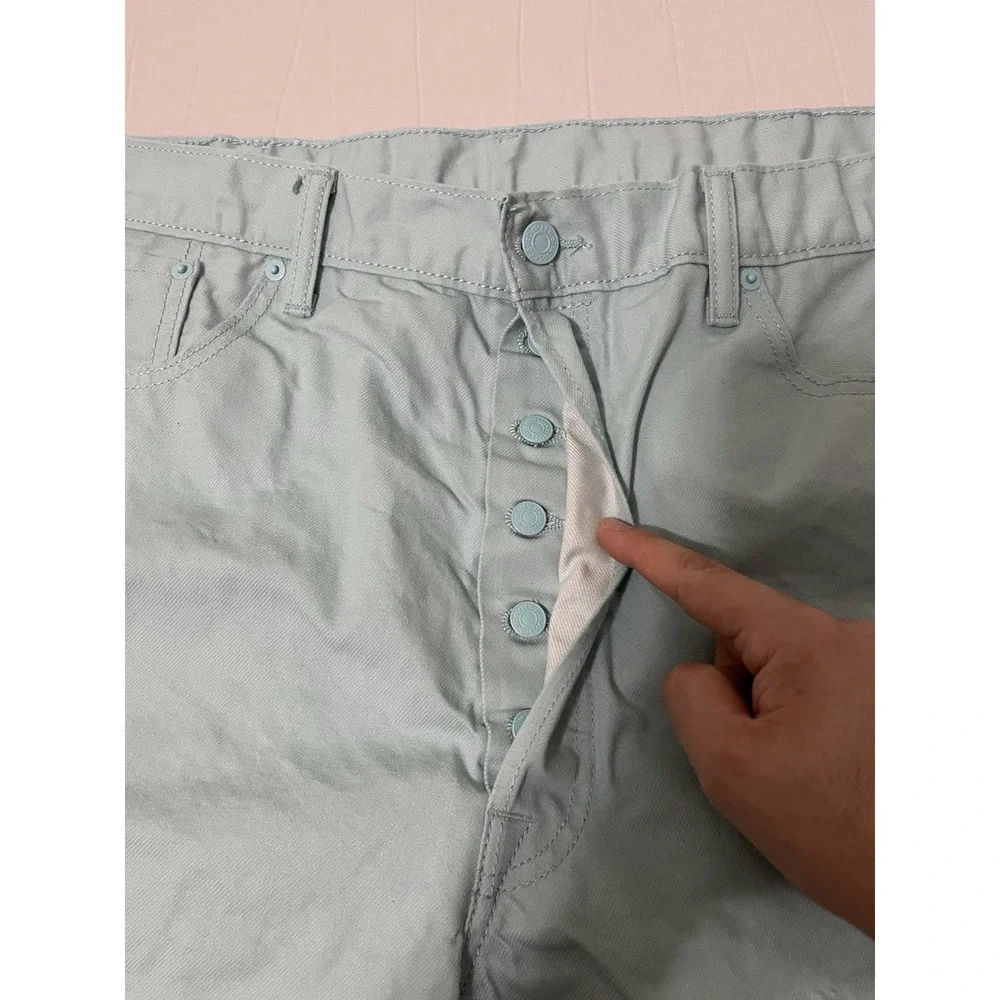 Levi's‎ Men's 501 Shrink To Fit Original Fit Mint Green 40x32 (F569)